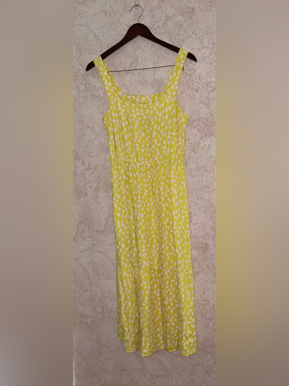 Sundress Tiered Square-Neck Dress with Ruffle Hem - Picture 2 of 5